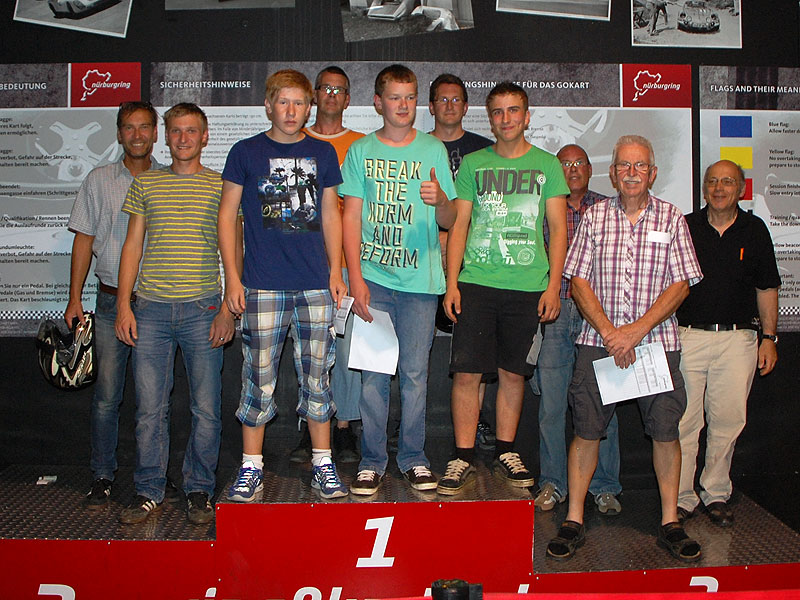 Axel, Sven, Robin-Luca, Marcus, Robin, Mike, Johannes, Rallye, Ludwig und Werner